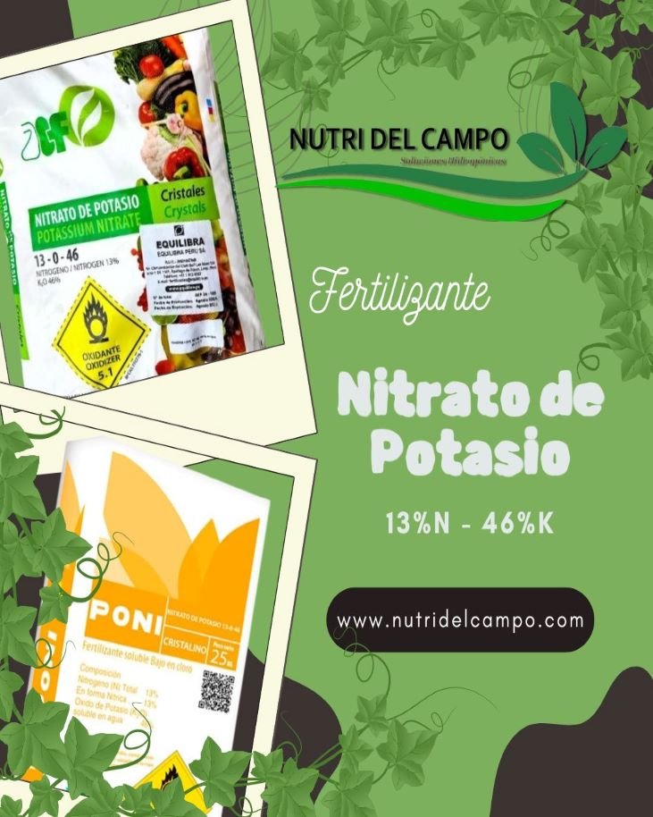 Nitrato de Potasio Cristalizado, Fertilizante de Nitrato de Potasio Cristalizado.